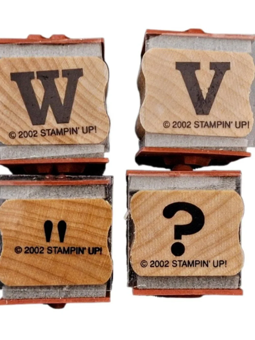Vintage 2002 Stampin' Up! Double Alphabet Kit 28 Stamps
